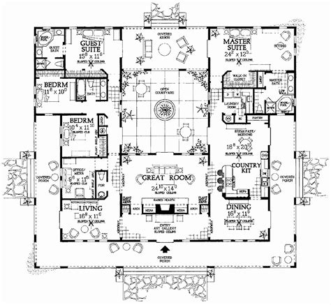 20+ Center Courtyard House Plans – DECOOMO