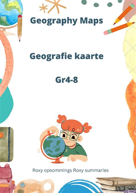 Geografie kaarte Geography Gr4-8 Maps • Teacha!