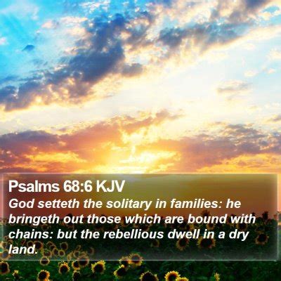 Psalms 68 Scripture Images - Psalms Chapter 68 KJV Bible Verse Pictures