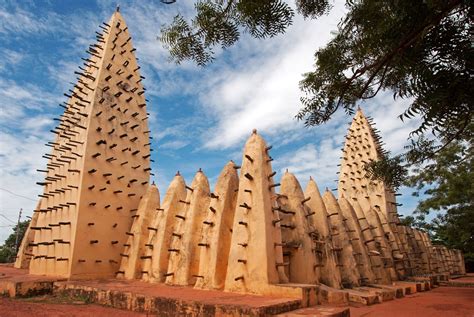 Bobo-Dioulasso Grand Mosque, Burkina Faso, built ca. 1882 in the Sudano ...