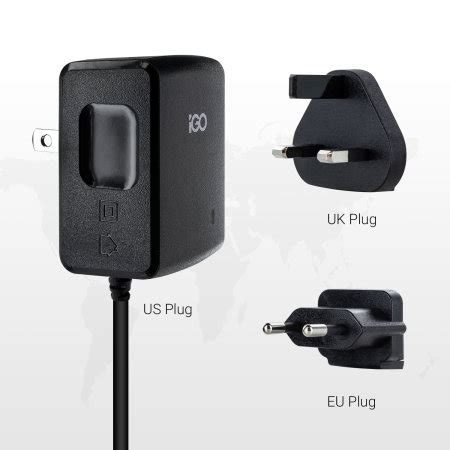 iGO iPhone and iPad MFi Mains Travel Charger - UK, US, EU - 2.4A