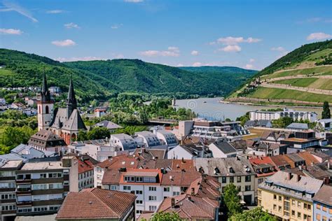 Bingen at the River Rhine in Germany Stock Image - Image of castle, church: 148876467