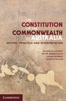 The Constitution of the Commonwealth of Australia; 1 Edition; ISBN: 9780521759182