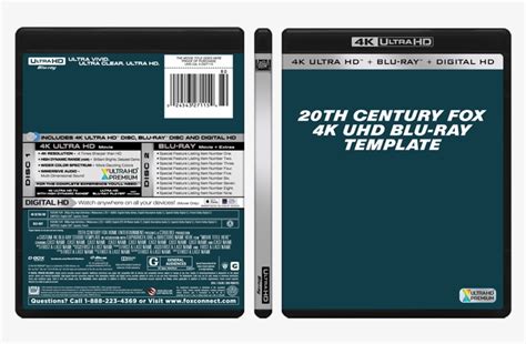 20thcenturyfoxuhdbd - 4k Blu Ray Template Transparent PNG - 800x482 ...