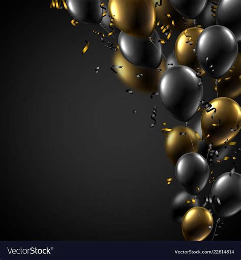 Black and Gold Balloons Wallpapers - Top Free Black and Gold Balloons Backgrounds - WallpaperAccess