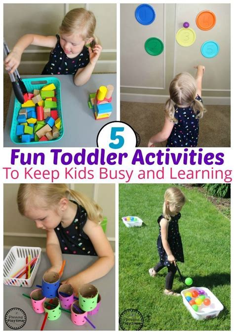 5 Fun Toddler Activities that kids will love. #toddler # ...