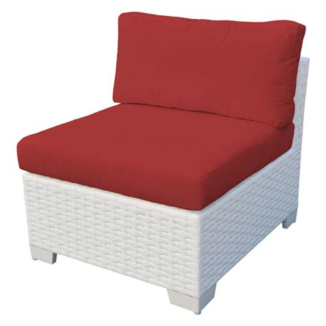 TK Classics Outdoor Wicker Armless Sofa Sectional Piece - Walmart.com