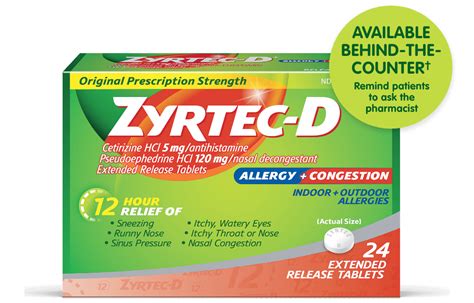 ZYRTEC-D® Tablets | ZYRTEC® Professional