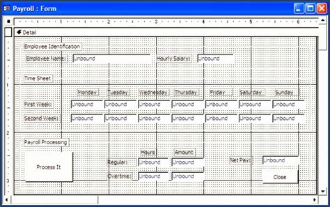 5 Ms Access Payroll Template - SampleTemplatess - SampleTemplatess