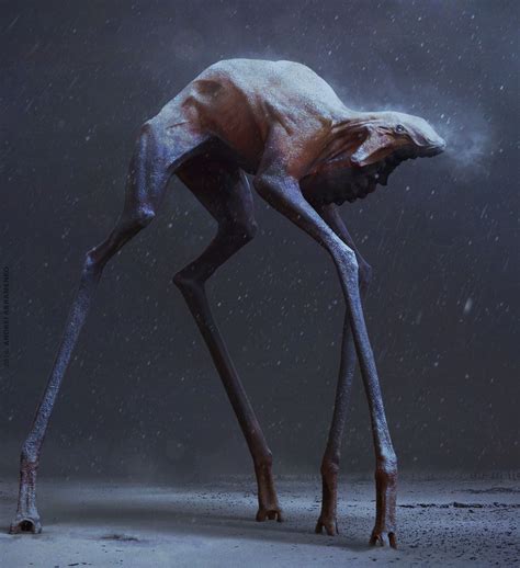 Winter pickings, Andrei Abramenko | Alien concept art, Alien concept, Creature design