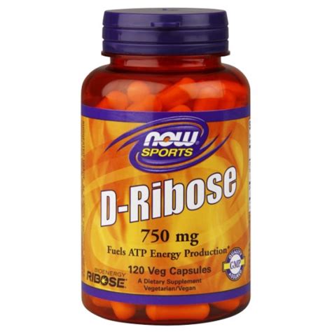 D-Ribose 750 mg - 120 Vcaps : Fresh Health Nutritions