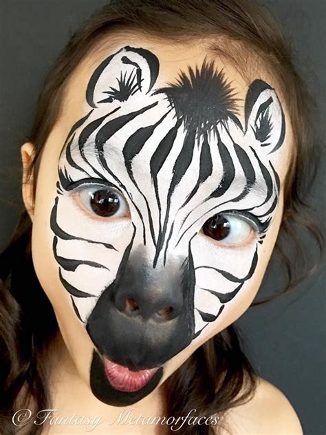 Elaine Goh Zebra | Animal face paintings, Zebra face paint, Face ...