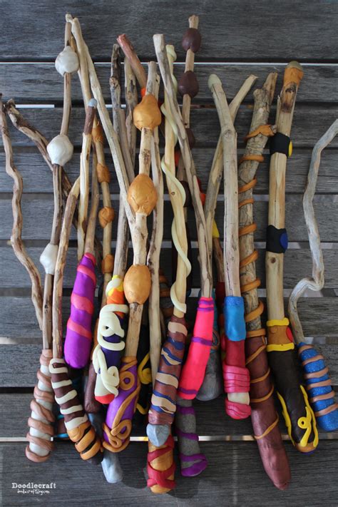 Doodlecraft: Harry Potter Week! DIY Magic Wands!