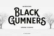 Black Gumners Vintage Typeface | Creative Market