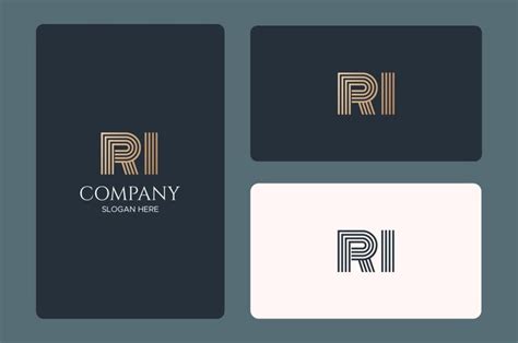 Premium Vector | Ri logo design vector image