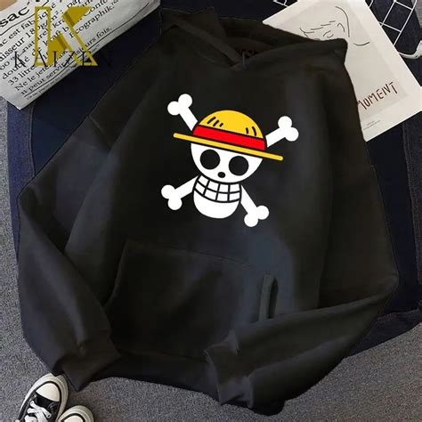 STRAW HAT JOLLY ROGER FLAG (ONEPIECE) HOODIE JACKET UNISEX ASIAN SIZE ...