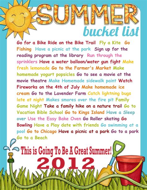 Tips From A Mom of 3: Summer Bucket List: Idea's & Inspiration