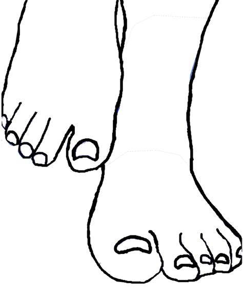 Foot clipart black and white, Foot black and white Transparent FREE for download on ...