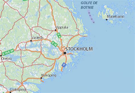 MICHELIN Stockholms län map - ViaMichelin