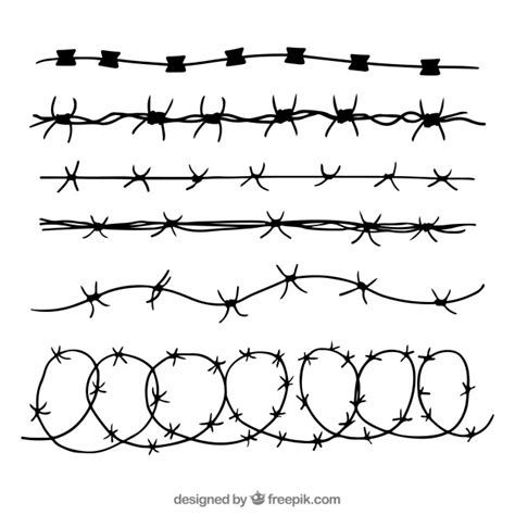 Barbed Wire Vector Free at Vectorified.com | Collection of Barbed Wire Vector Free free for ...