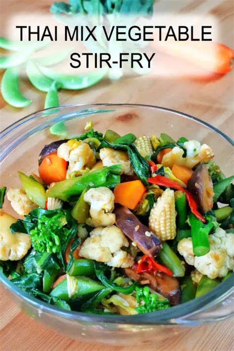 Thai vegetable stir-fry- a quick and easy authentic Thai recipe