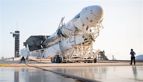 Crew-2 Crew Dragon C206 Falcon 9 B1061 39A 041621 (NASA) rollout 11 ...