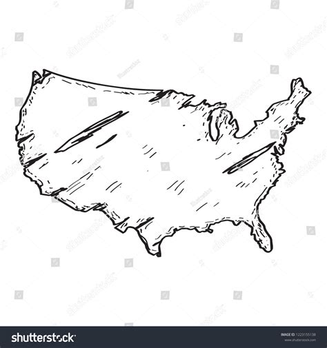 United States Map Sketch: Over 20,324 Royalty-Free Licensable Stock Illustrations & Drawings ...