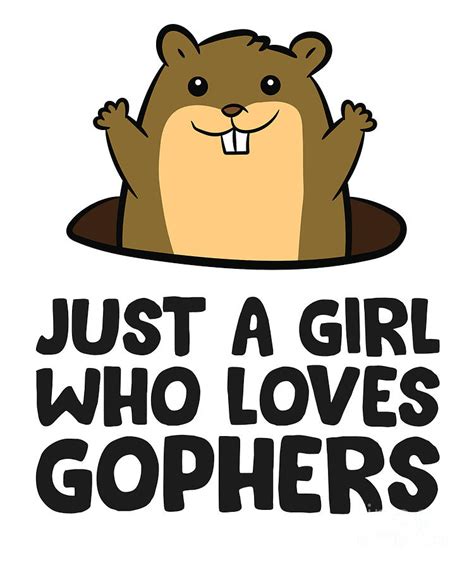 Funny Gopher Just a Girl Who Loves Gophers Tapestry - Textile by EQ Designs | Fine Art America