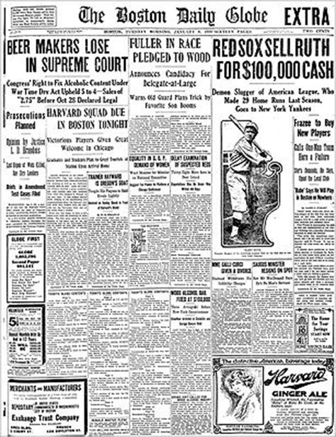 Boston Globe historic front pages - Boston.com