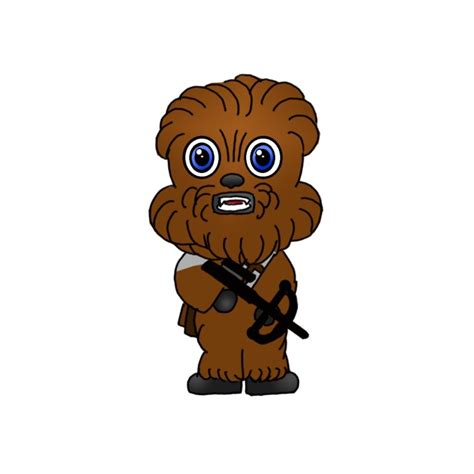 How to Draw Chewbacca - Step by Step Easy Drawing Guides - Drawing Howtos