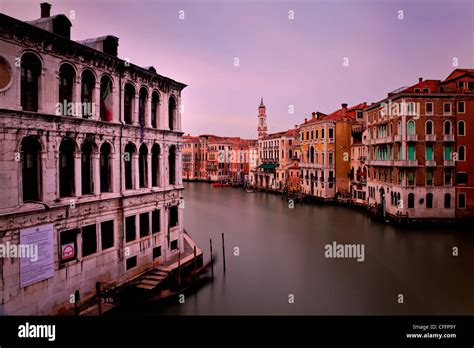 The Grand Canal from the Rialto Bridge, Venice, Italy Stock Photo - Alamy