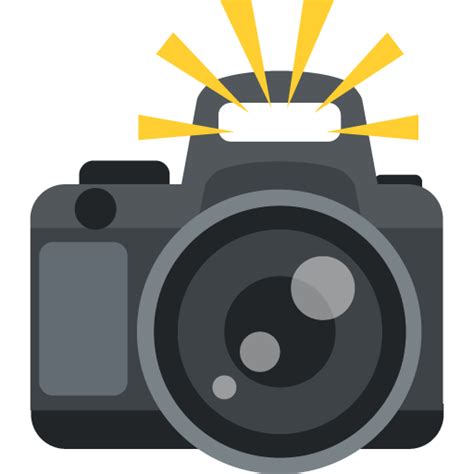 Camera With Flash | ID#: 1855 | Emoji.co.uk