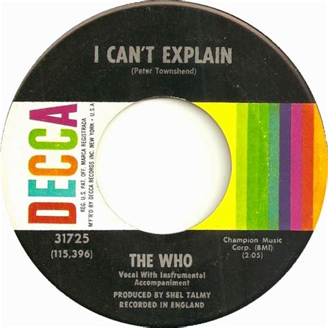 Anorak Thing: 50 Year Ago Today....The Who "I Can't Explain"