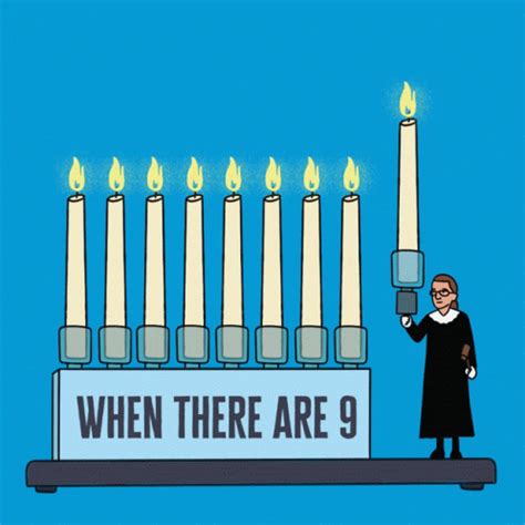 Happy Hanukkah Animated Nine Candles GIF | GIFDB.com