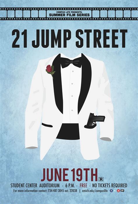 21 Jump Street movie poster redesign | Movie posters minimalist, 21 ...