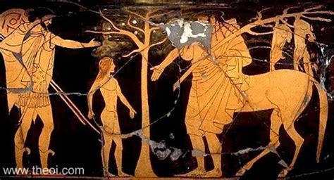 Peleus, Achilles & Chiron - Ancient Greek Vase Painting