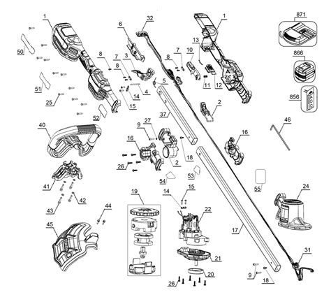 Buy DeWalt DCST922P1 Type-1 20V MAX* 14 in. Folding String Trimmer Replacement Tool Parts ...