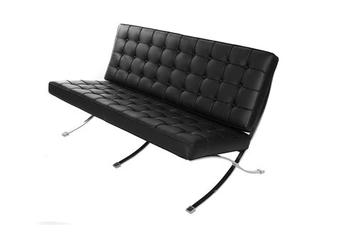 BARCELONA Lounge Chair Two Seater (Black) | Conner Furniture House