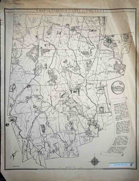 A Map of Litchfield County, Connecticut - High Ridge Books, Inc.