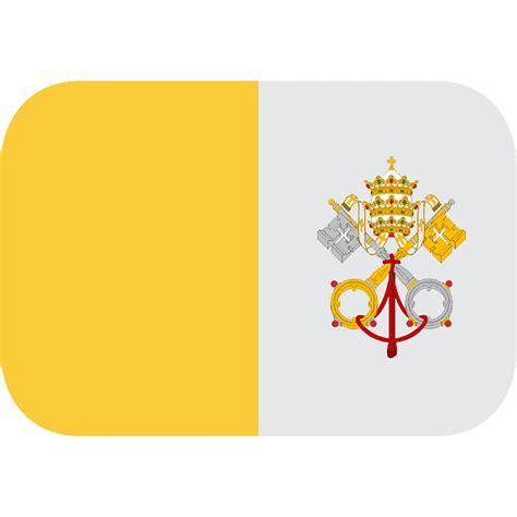 Ciudad del Vaticano Bandera clipart. Dibujos animados descargar gratis. | Creazilla