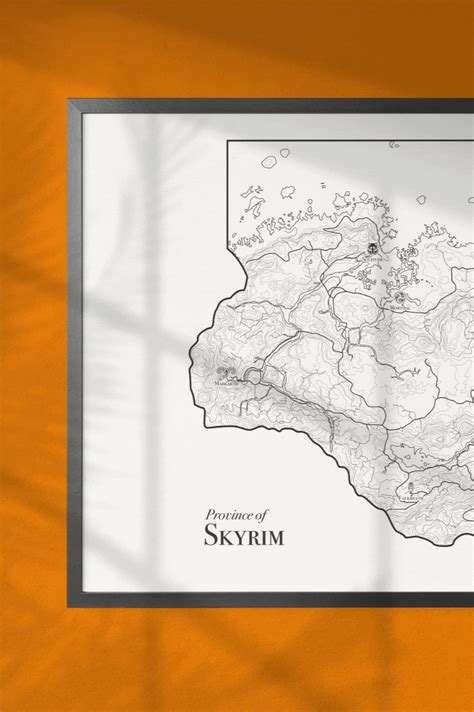 Skyrim Map Elder Scrolls Tamriel Map Skyrim Print Skyrim - Etsy UK in 2022 | Skyrim map, Poster ...