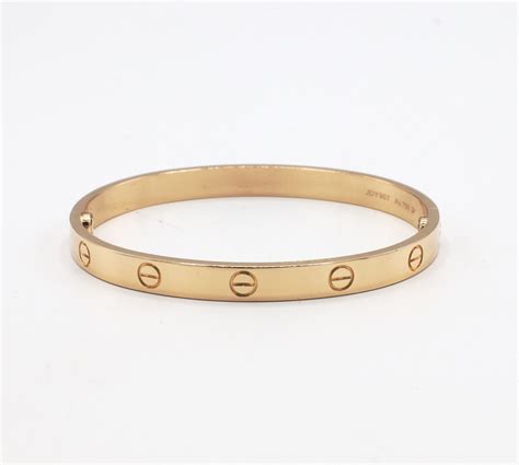 Cartier Love Bracelet Rose Gold Size 18 Box & Papers | Samuelson's Diamonds