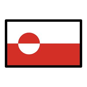 Greenland flag - Free vector emoji on creazilla.com