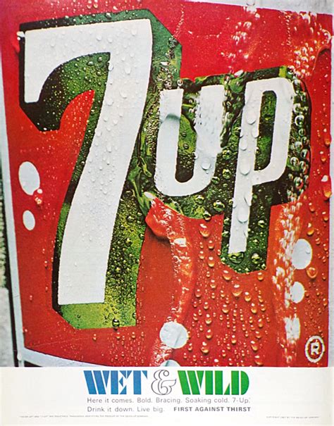 1967 Vintage 7-Up Seven Up Ad ~ Iconic Logo, Vintage Beverage Ads (Other)