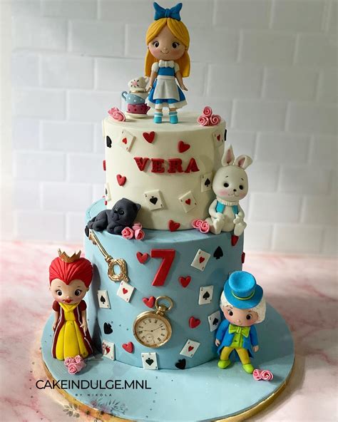 Alice in Wonderland Inspired Cake - CakeIndulge PH