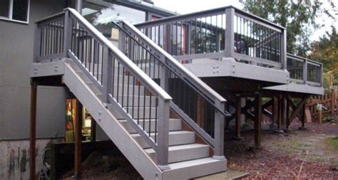 Corner Deck Stairs Design Railings Ideas - Get in The Trailer