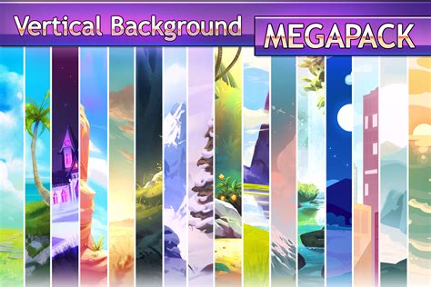 Vertical Backgrounds MEGAPACK | 2D Environments | Unity Asset Store