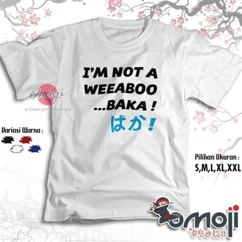 Jual Dijual Kaos Anime Baka Baju Wibu Unik Kata Katakana Jepang Tshirt ...