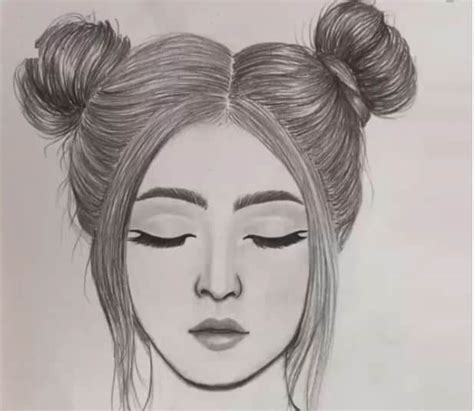 Cute girl face Drawing Step by Step || How to draw a Girl Easy