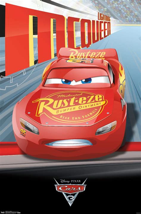 Cars Disney Pixar Movie Poster (Lightning Mcqueen Race) | lupon.gov.ph